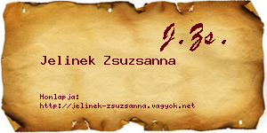 Jelinek Zsuzsanna névjegykártya